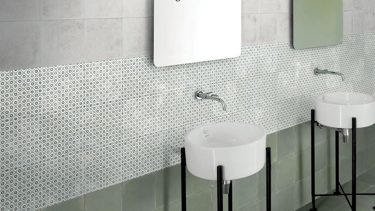 Mariner Vintage 16 dekor ścienno-podłogowy 20x20 cm mix szary