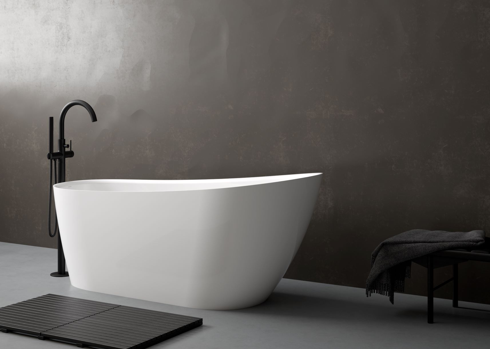 Ksuro 01 wanna wolnostojąca 158,6x73,3 cm owalna biała 32000000 - Wysyłka w 24h