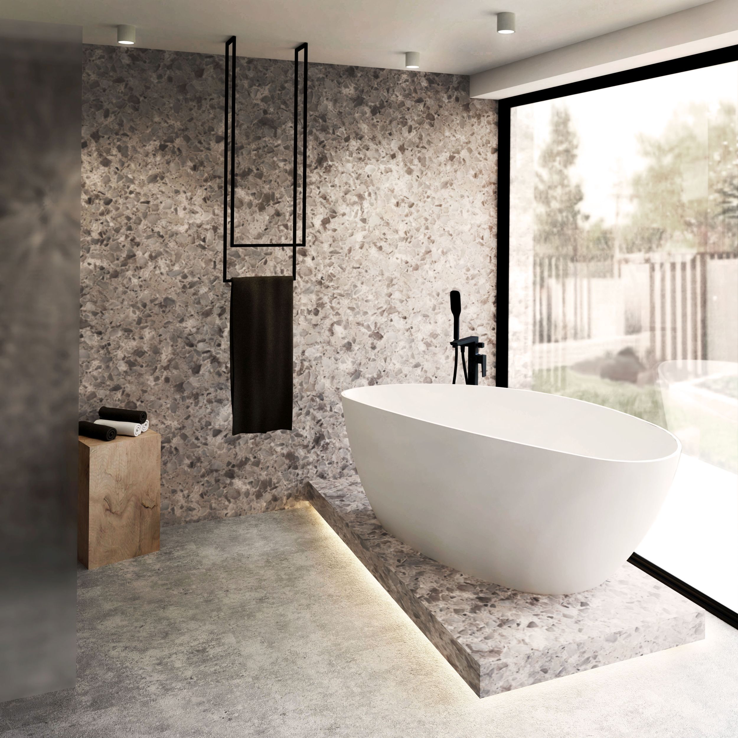 Baltica Design Widar wieszak na ręczniki wiszący czarny - Wysyłka w 24h