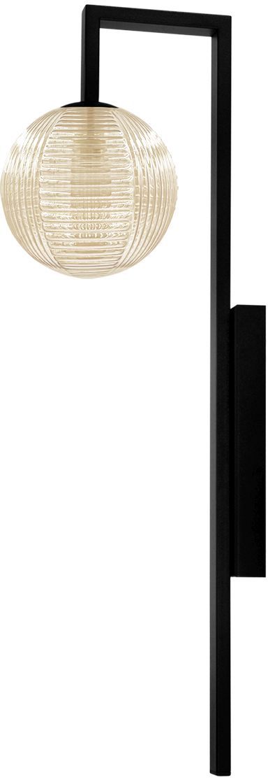 Kaja Emir kinkiet 1x10 W czarny-bursztynowy K-5768