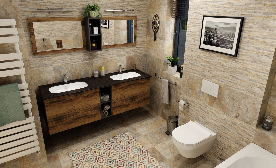 Sapho Impala umywalka 58,8x35,5 cm prostokątna wpuszczana-podblatowa biała IM540