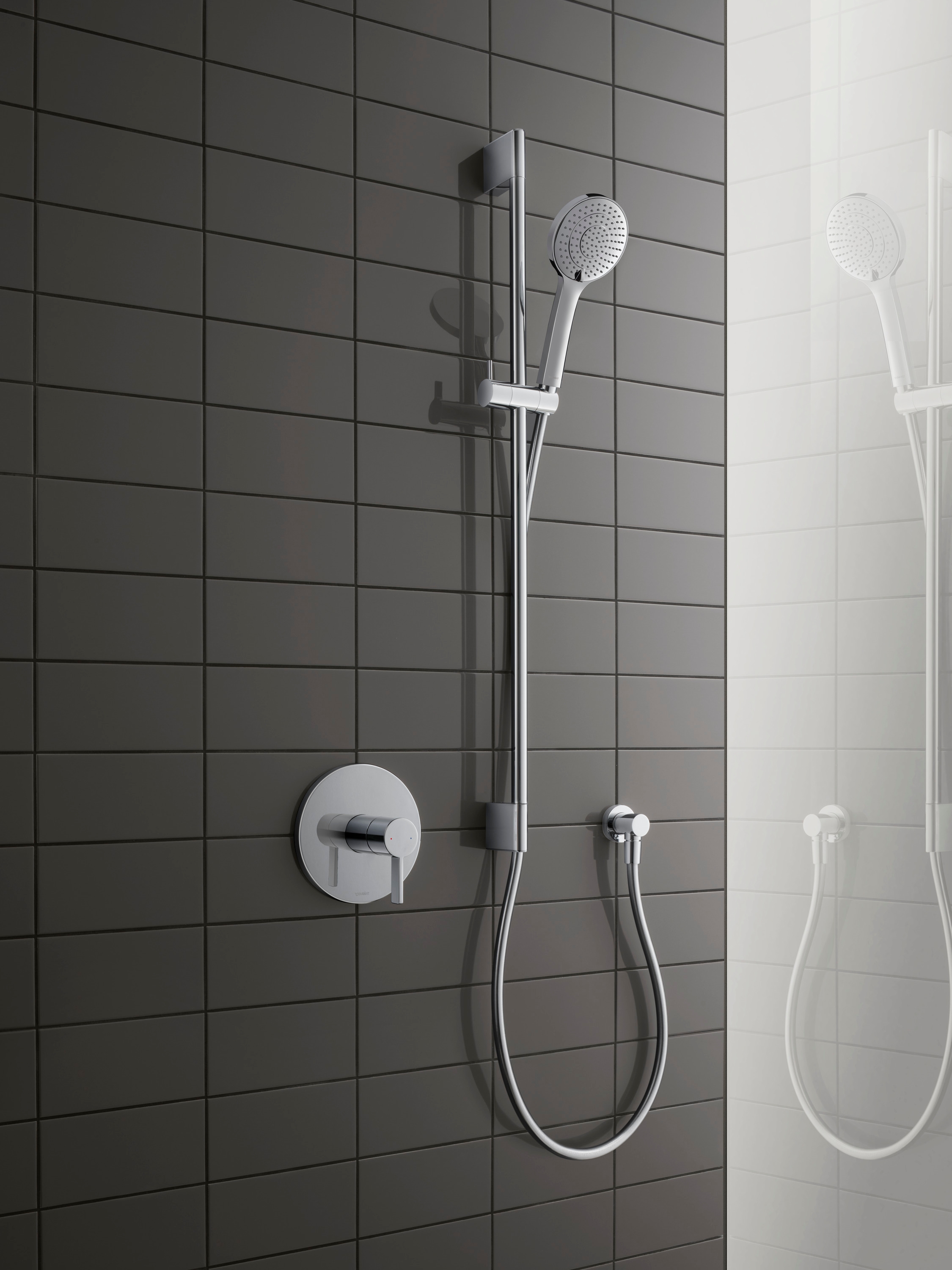 Duravit MinusFlow zestaw prysznicowy ścienny z drążkiem 90 cm chrom UV0682007010 - Wysyłka w 24h