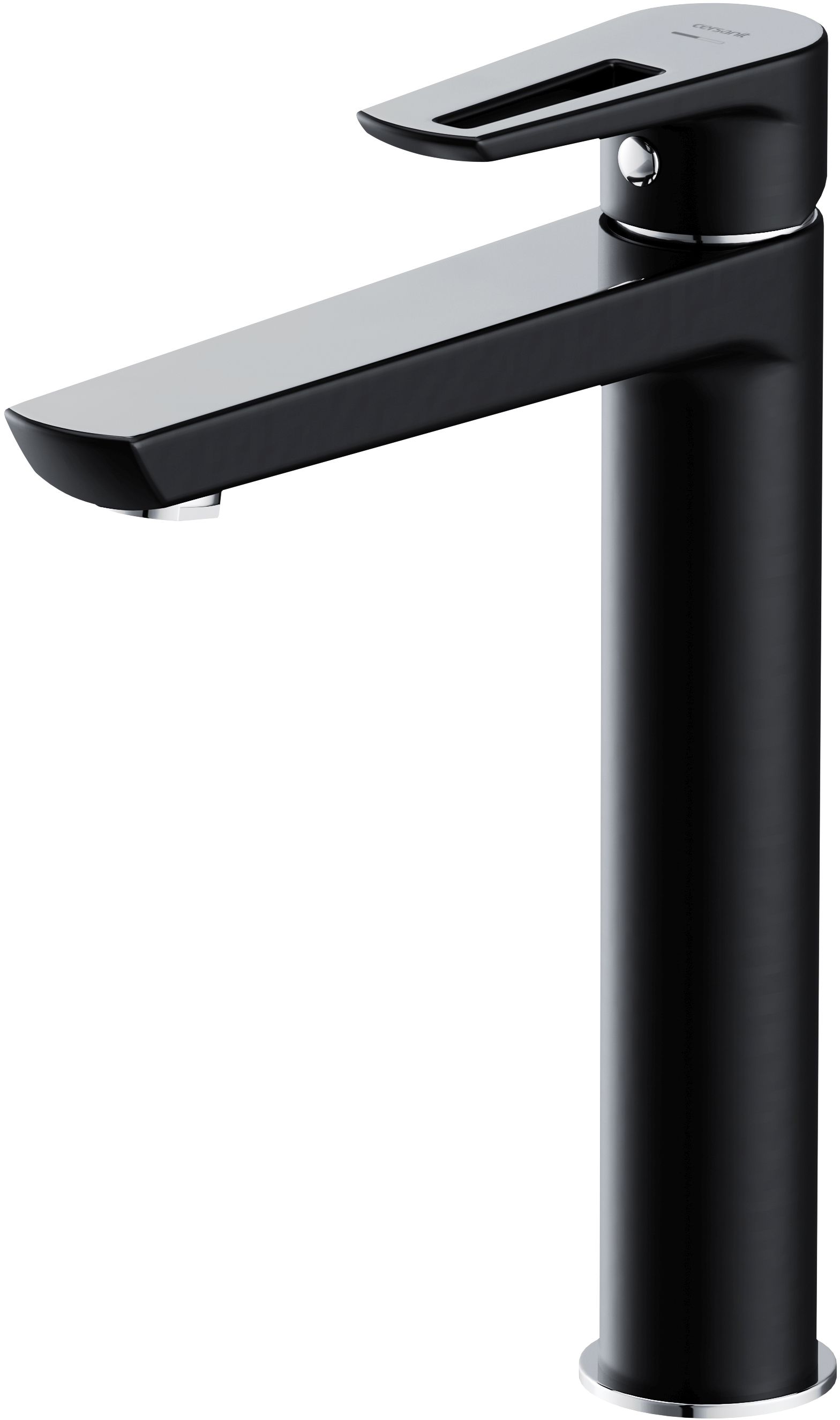 Cersanit Mille bateria umywalkowa stojąca wysoka czarna S951-356