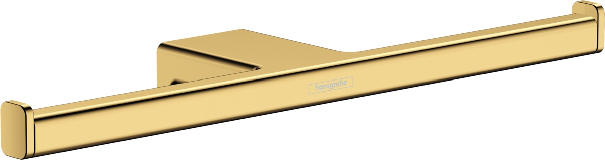 Hansgrohe AddStoris uchwyt na papier toaletowy podwójny złoty optyczny polerowany 41748990 - Wysyłka w 24h