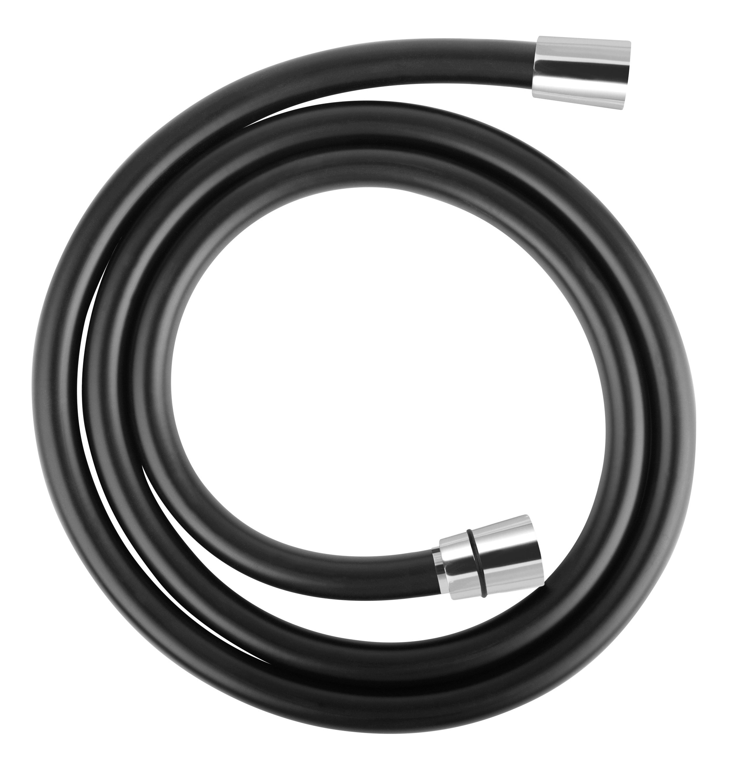 Ferro Black PVC wąż prysznicowy 150 cm czarny W43