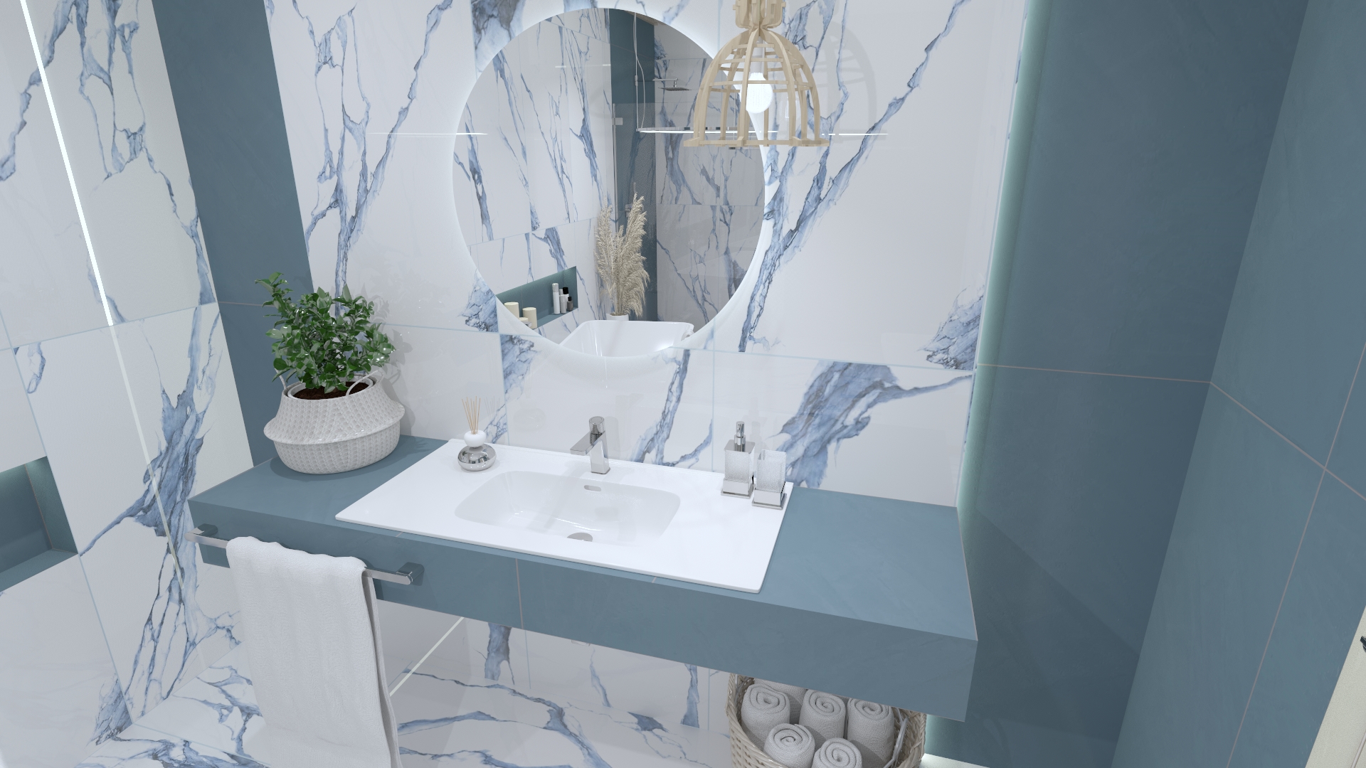 LaVita Minnesota umywalka 81x46,5 cm wpuszczana prostokątna biały połysk - Wysyłka w 24h