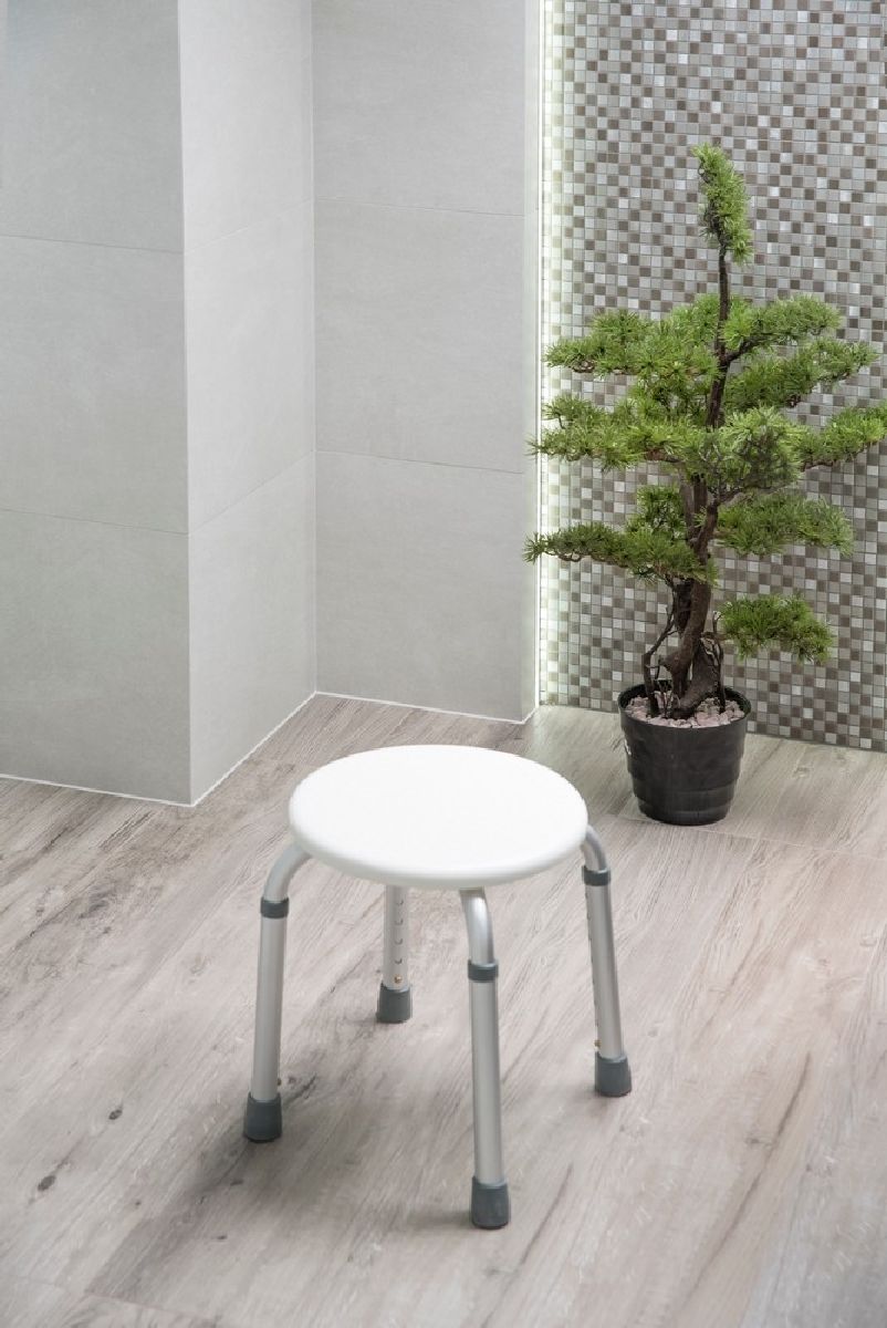 AWD Interior taboret prysznicowy dla niepełnosprawnych biały/aluminium AWD02331408 - Wysyłka w 24h