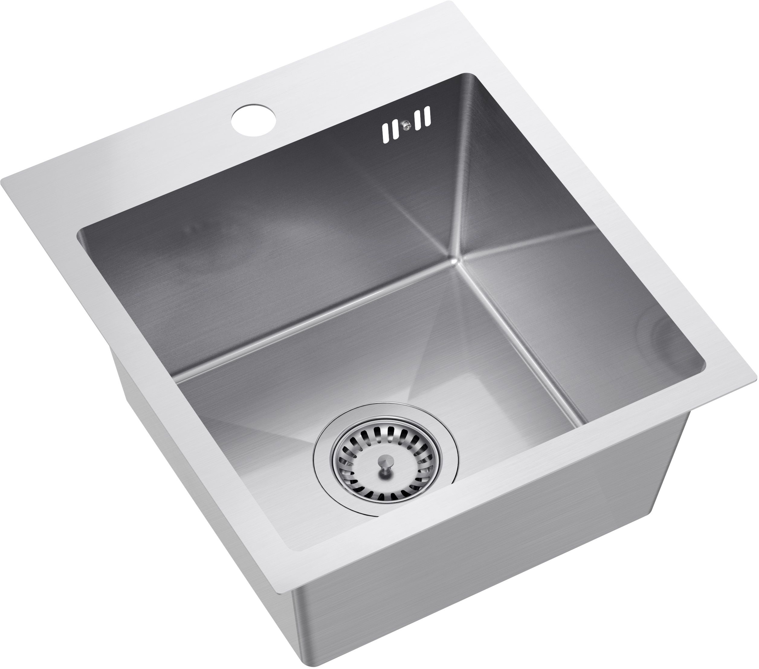 Quadron Luke zlewozmywak stalowy z syfonem 40x45 cm ZH4045BS - Wysyłka w 24h