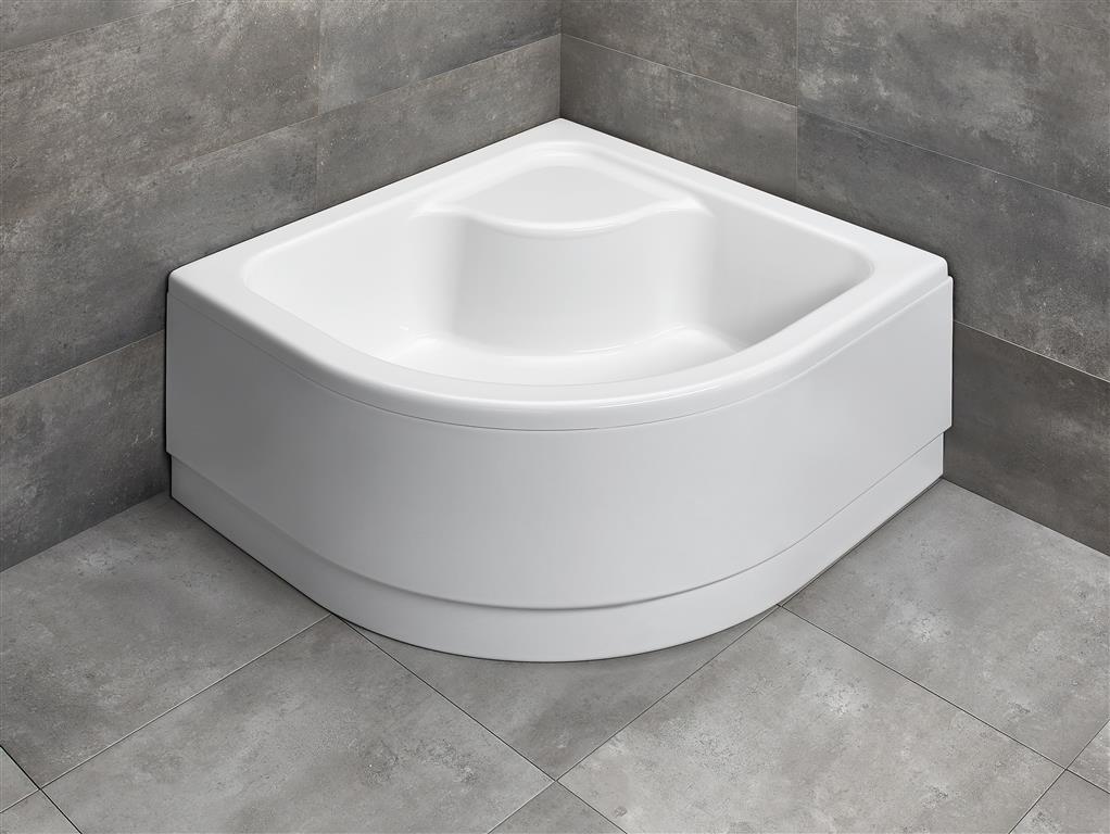 Radaway Indos A brodzik 90x90 cm półokrągły biały SIA9090-01