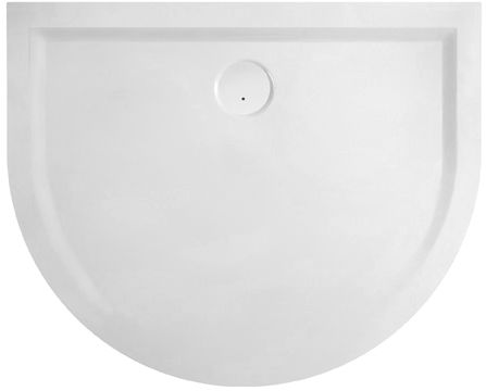 Sanplast Space Mineral brodzik 100x100 cm półokrągły przyścienny BPP-M/SPACE biały 645-290-0460-01-000