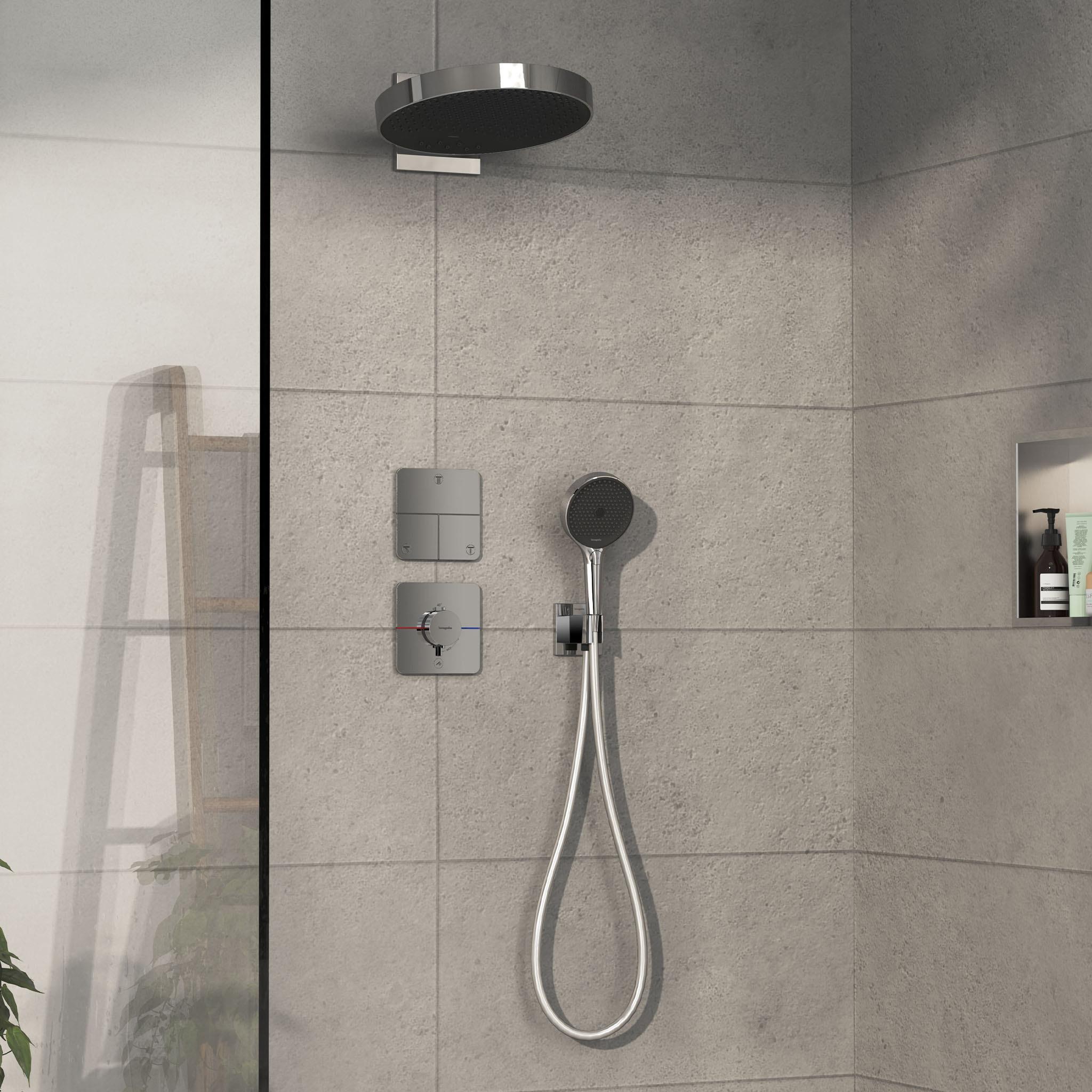 Hansgrohe ShowerSelect Comfort Q bateria prysznicowa podtynkowa termostatyczna chrom 15589000 - Wysyłka w 24h