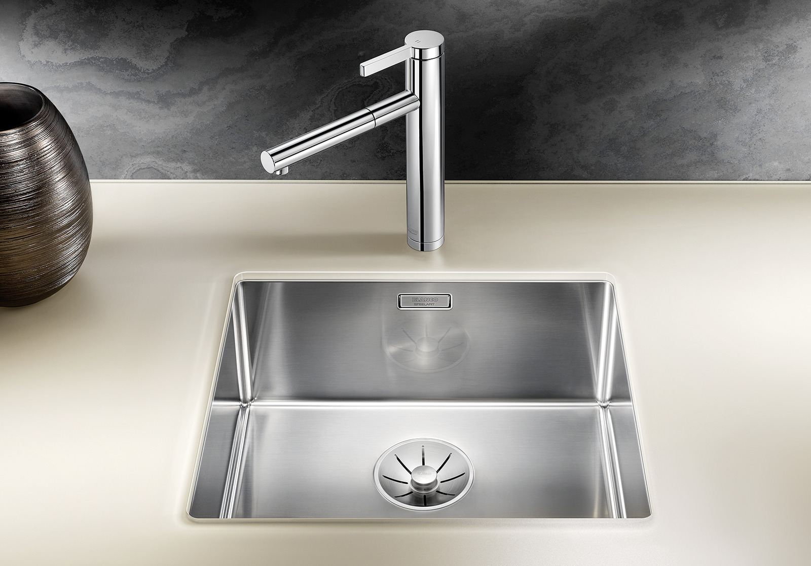 Blanco Claron zlewozmywak stalowy 49x44 cm stal 521575