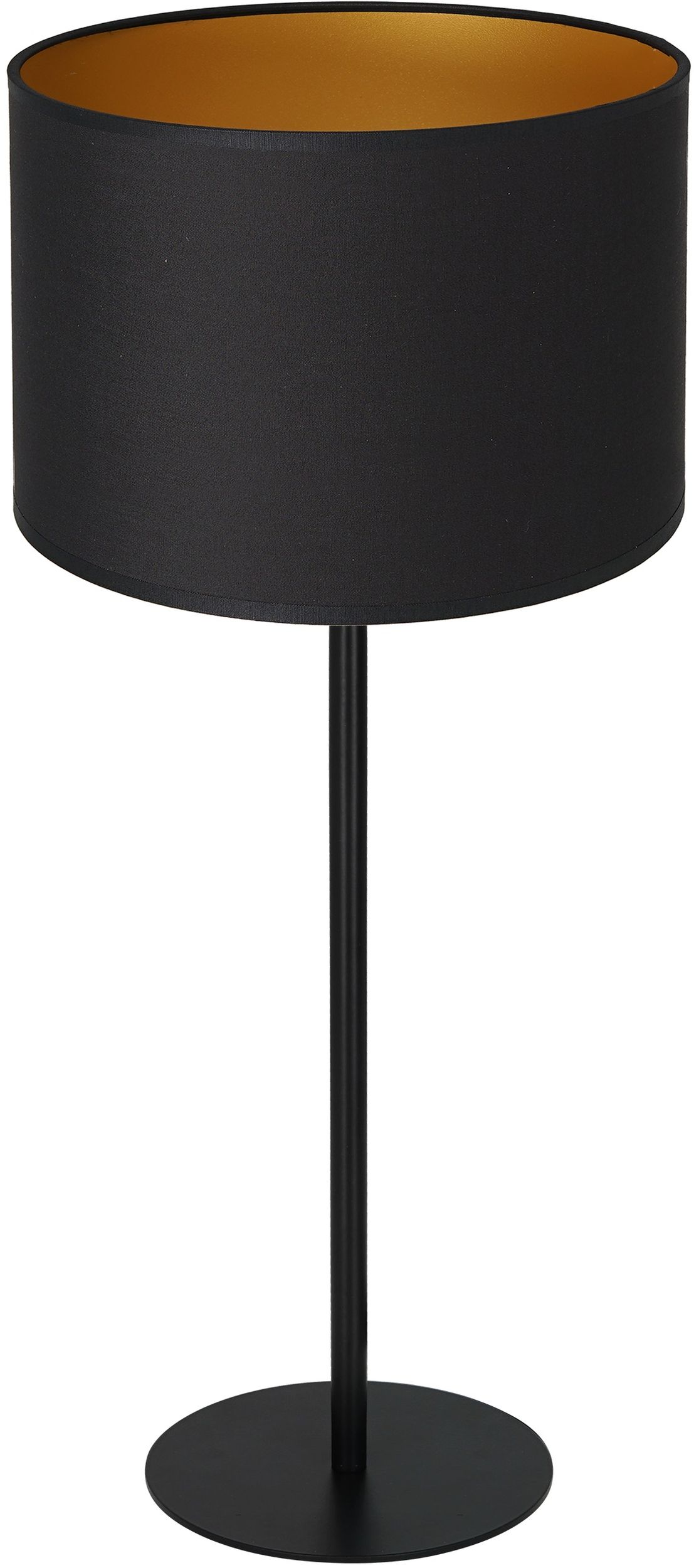 Luminex Arden lampa stołowa 1x60W czarny/złoty 3497