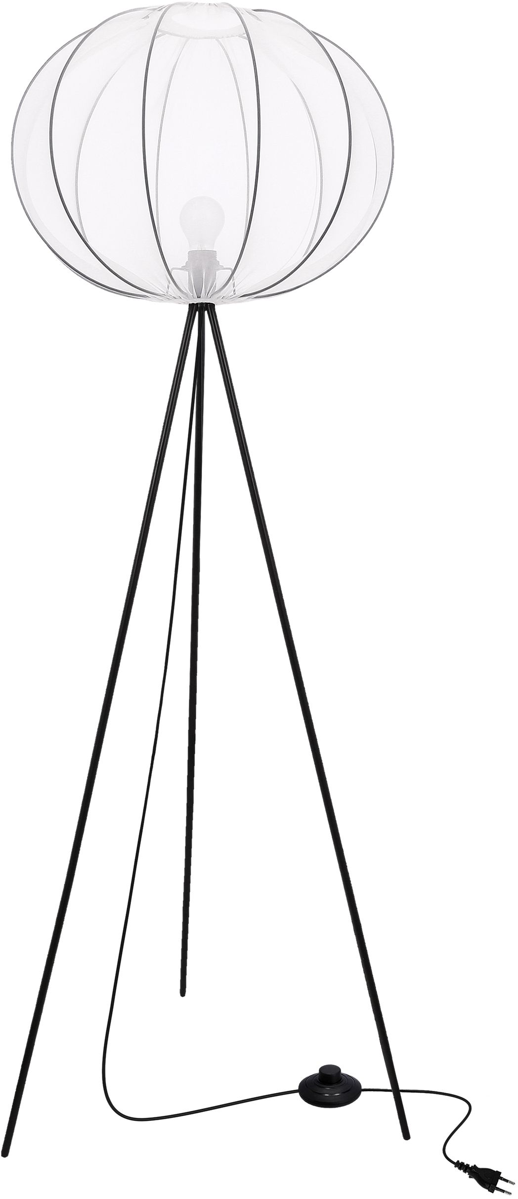 Candellux Mellow lampa stojąca 1x40 W biała-czarna 51-40879