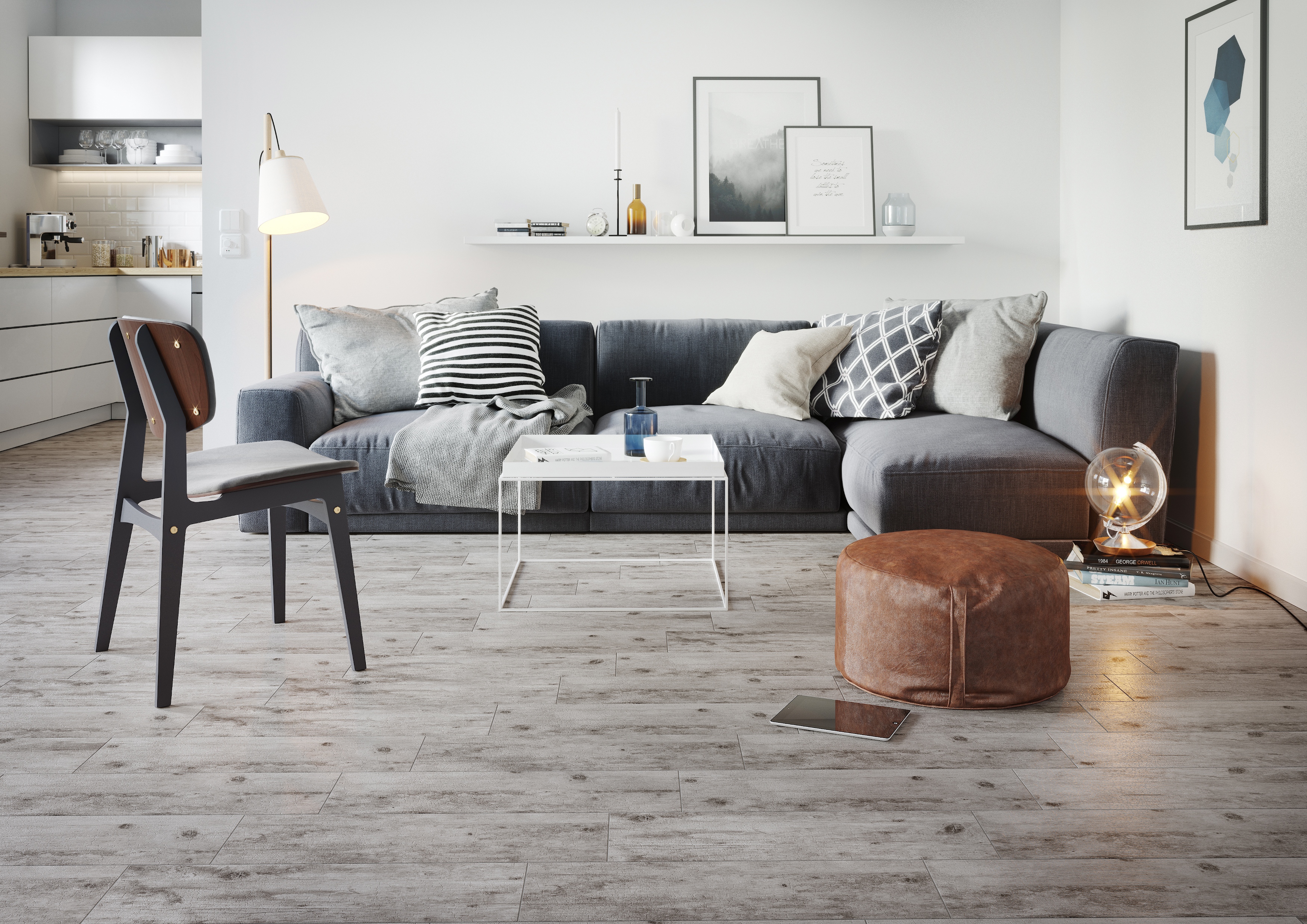 Cersanit Vintagewood G1804 light grey płytka ścienno-podłogowa 18,5x59,8 cm STR jasny szary mat