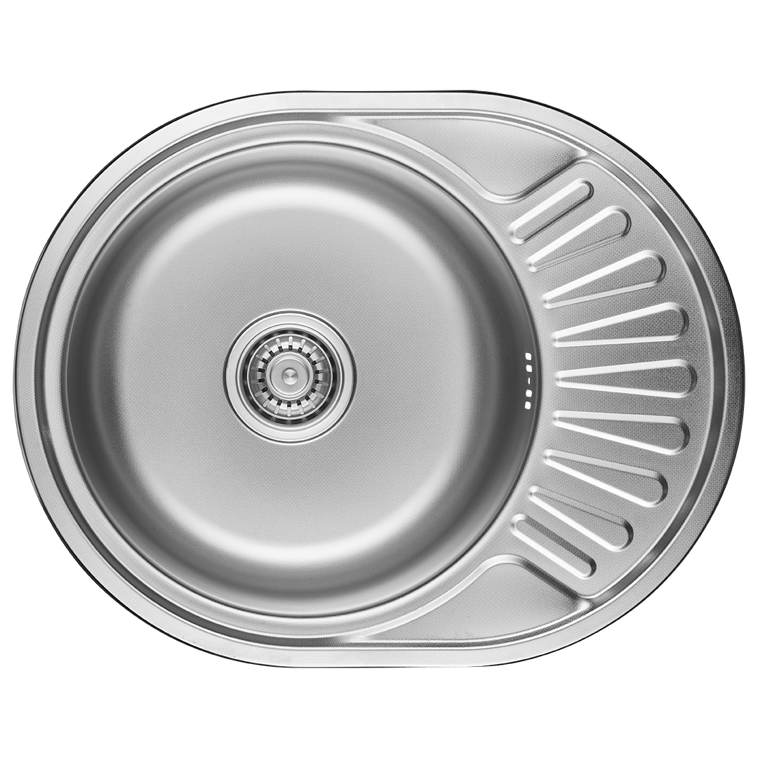 Kuchinox Normal zlewozmywak stalowy z syfonem 57x45 cm SGN383T