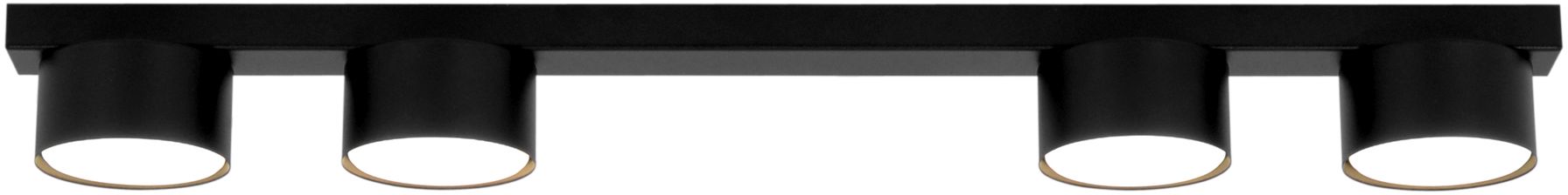 Kaja Cruz lampa podsufitowa 4x10 W czarna K-5532