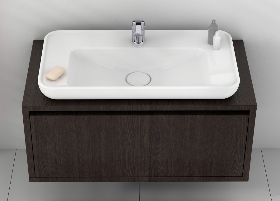 CeraStyle Lal umywalka 80x42 cm nablatowa / wpuszczana prostokątna biała 072400-u - Wysyłka w 24h