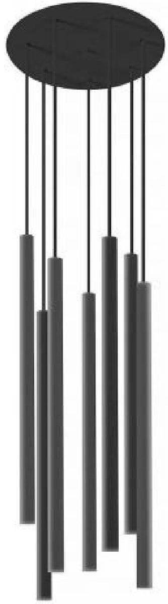 Nowodvorski Lighting Laser lampa wisząca 7x10W czarna 8920