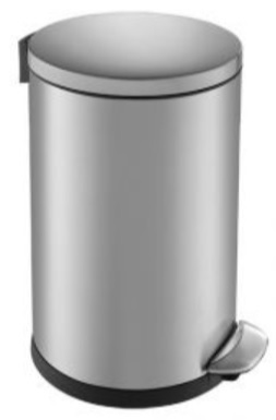 Merida Top Silent Luna kosz na śmieci 8 l pedałowy stal mat KIM419