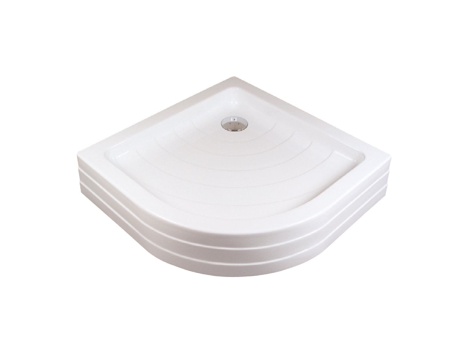 Ravak Kaskada Ronda-90 PU brodzik 90x90 cm półokrągły biały A207001120