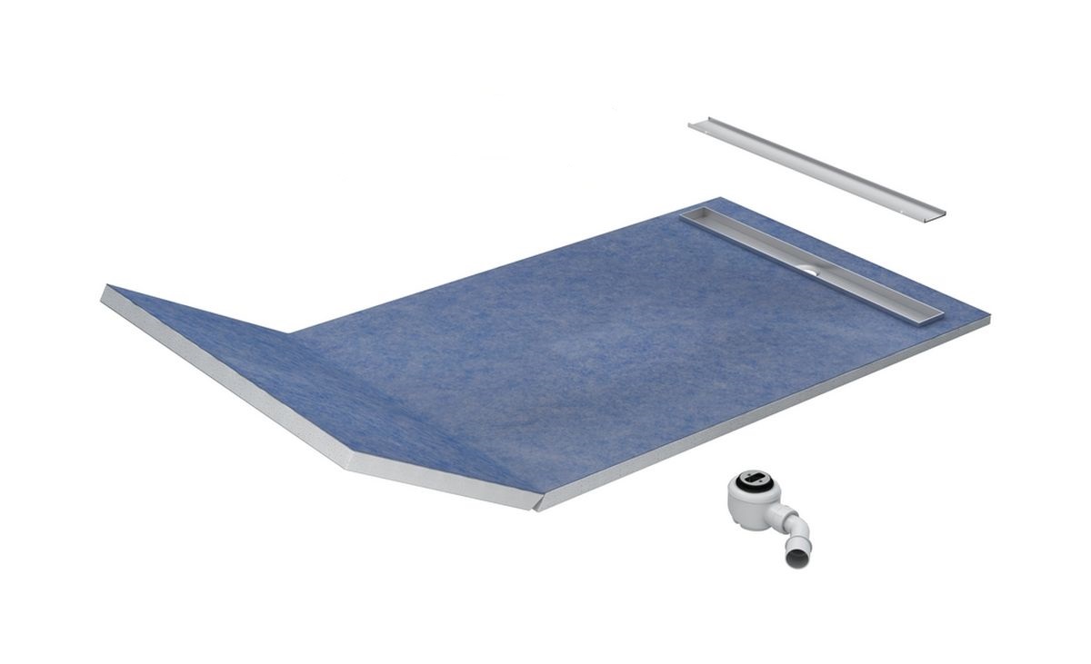 Schedpol Base brodzik podpłytkowy 130+50x80 cm Plate 10.033/OLPL