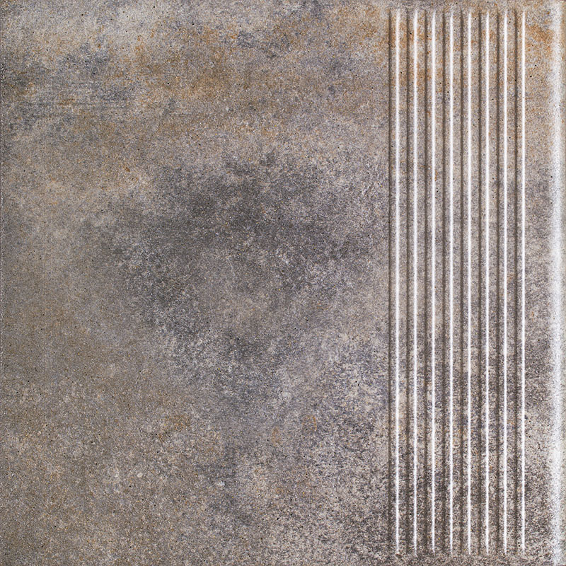 Paradyż Viano stopnica 30x30 cm prosta STR szary mat