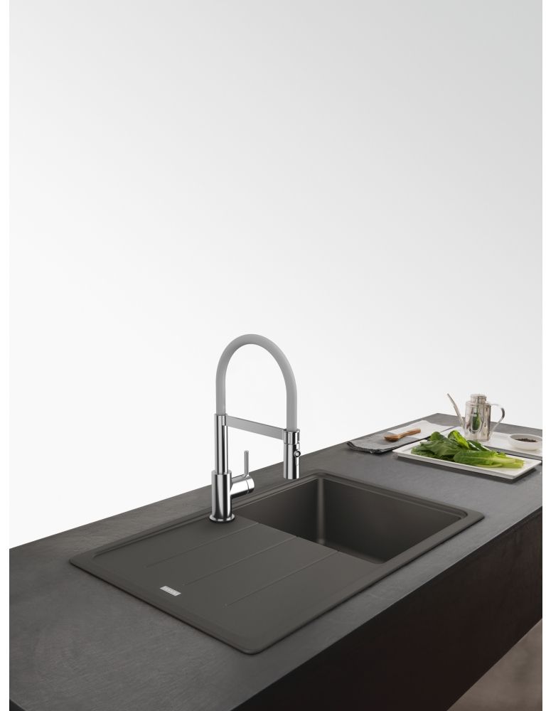 Franke Basis zlewozmywak granitowy 78x50 cm szary 114.0716.317