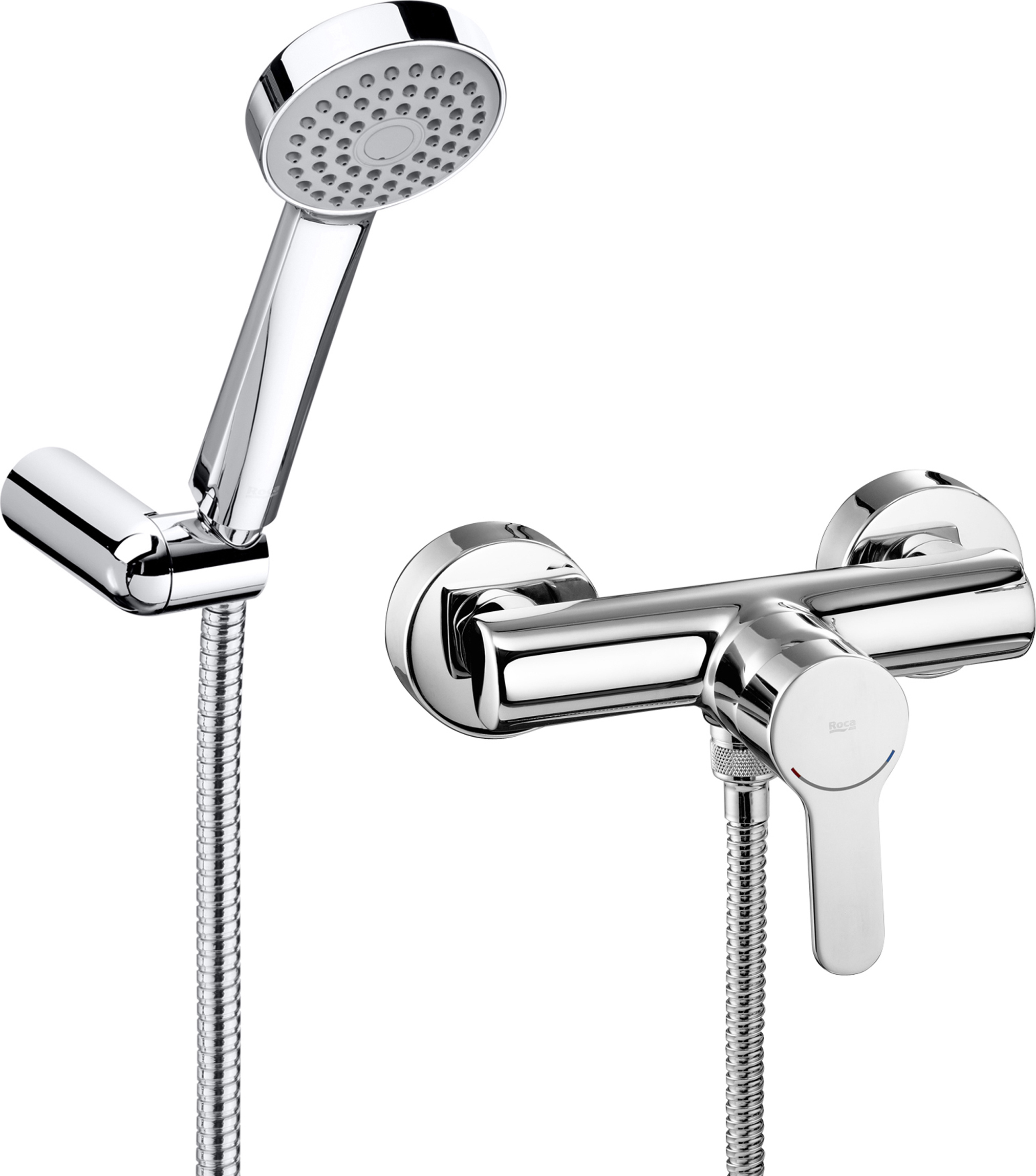 Roca L-20 bateria prysznicowa ścienna chrom A5A2009C02