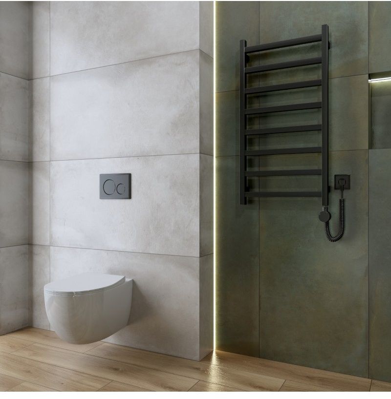 LaVita Lungo grzejnik elektryczny 96x50 cm czarny