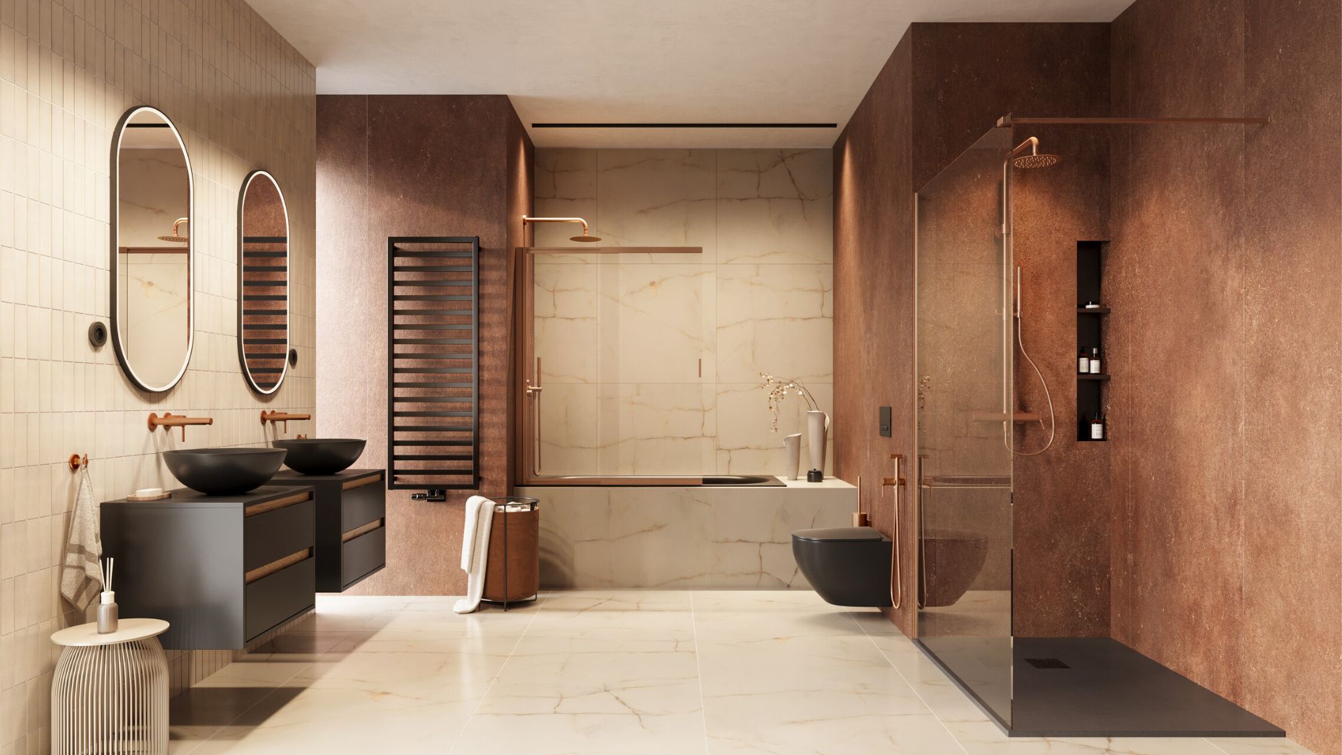 Excellent Luqa miska WC wisząca bez kołnierza spłukiwanie wirowe czarny mat CEAC.6403.480.BLM