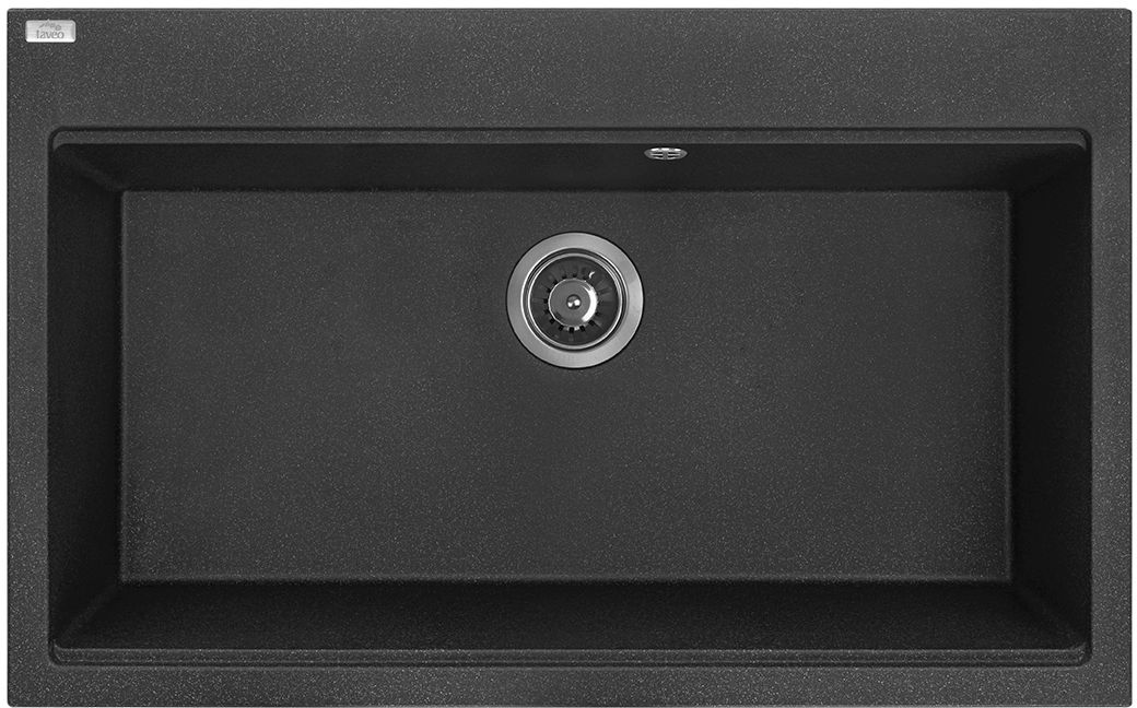 Laveo Tau zlewozmywak granitowy 80x50 cm czarny SBT7108 - Wysyłka w 24h