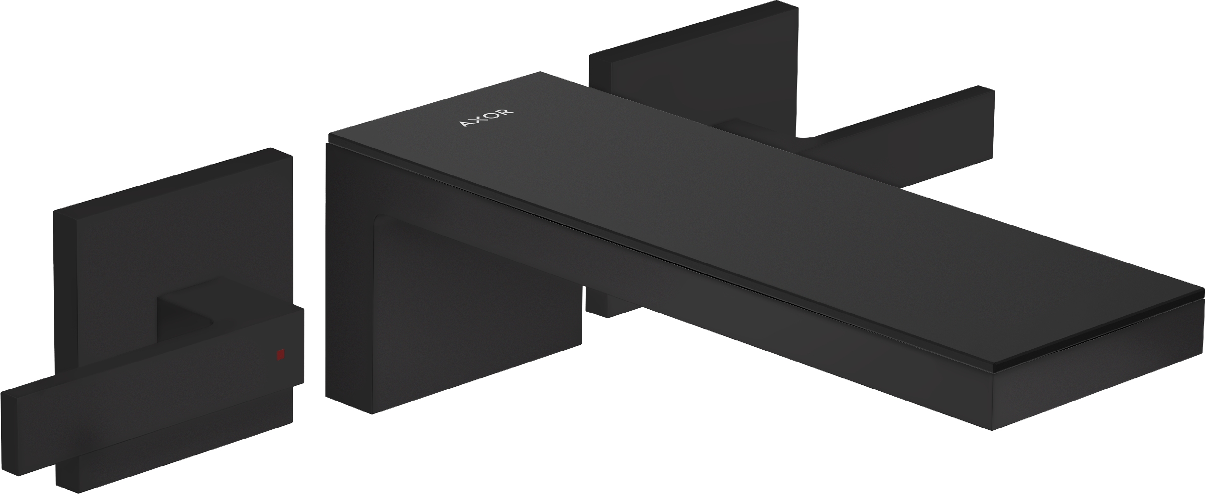 Axor MyEdition bateria umywalkowa podtynkowa 3-otworowa czarny mat/czarny 47080670