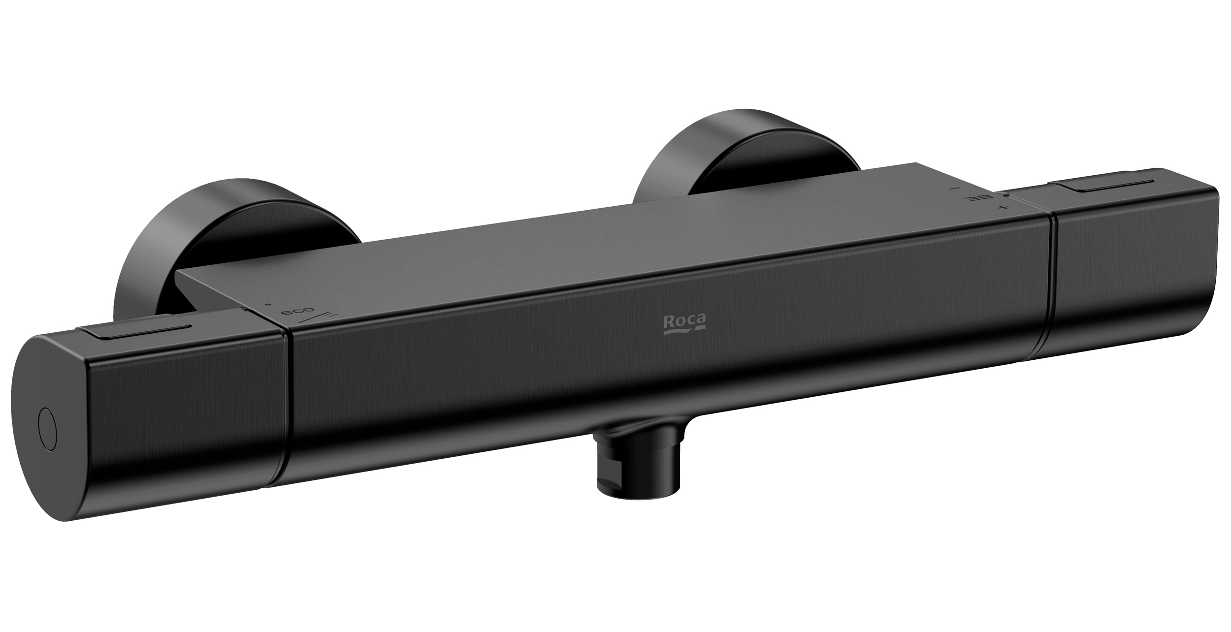 Roca T-1000 bateria prysznicowa ścienna termostatyczna czarna A5A142ENM0