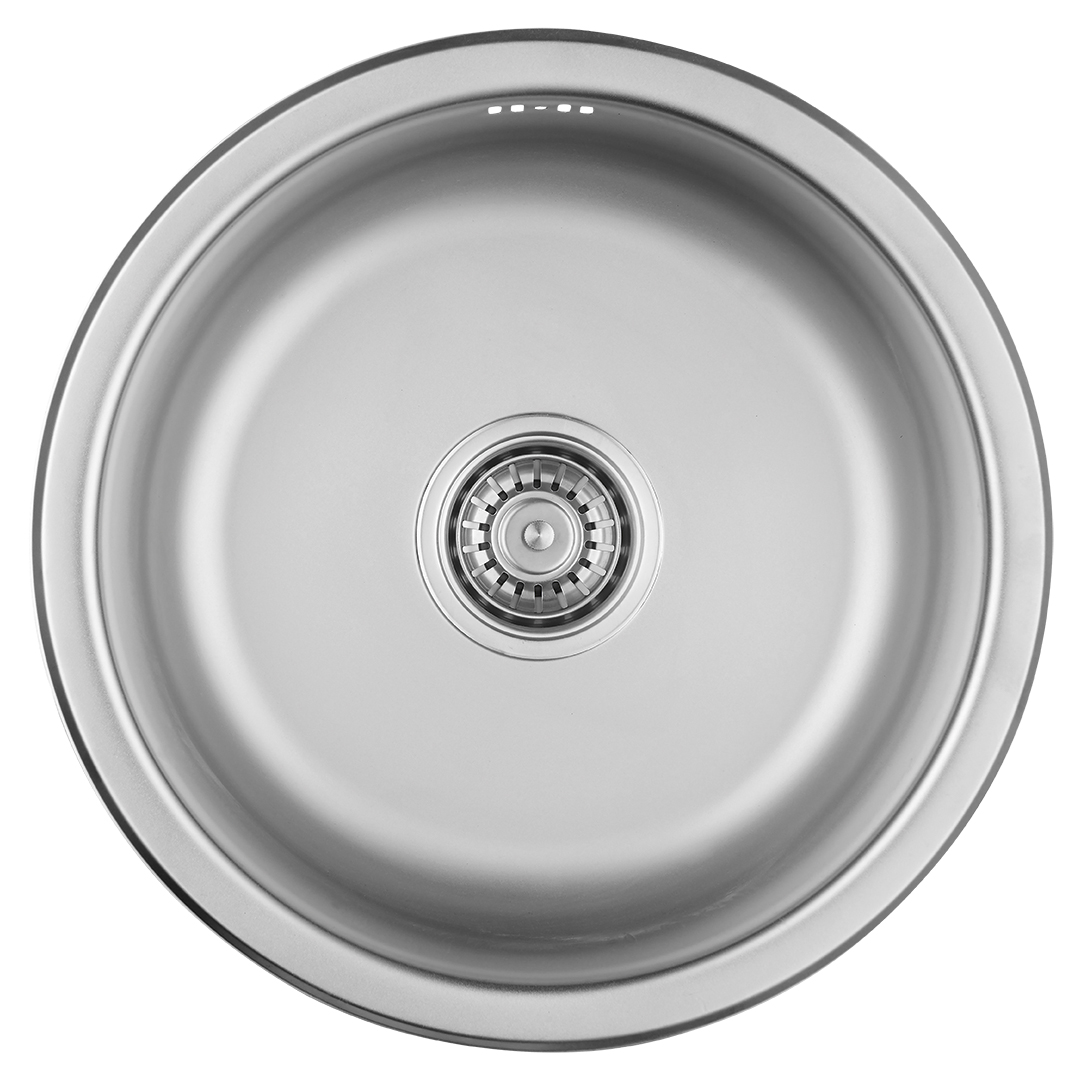 Kuchinox Normal zlewozmywak stalowy z syfonem 43x43 cm SGN088T - Wysyłka w 24h