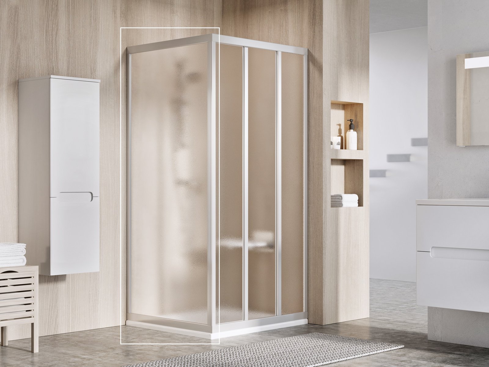 Ravak Supernova APSS-80 ścianka prysznicowa 80 cm satyna/szkło grape 94040UR2ZG