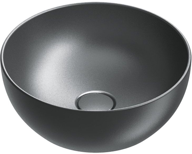 Catalano Green umywalka 40 cm okrągła nablatowa czarna 0423400022