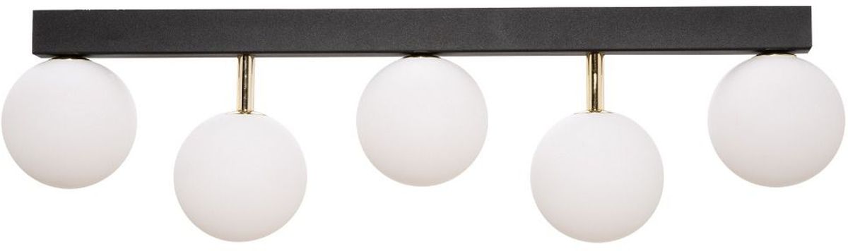 Zuma Line Ali lampa podsufitowa 5x40 W biała-czarna-złota 5643