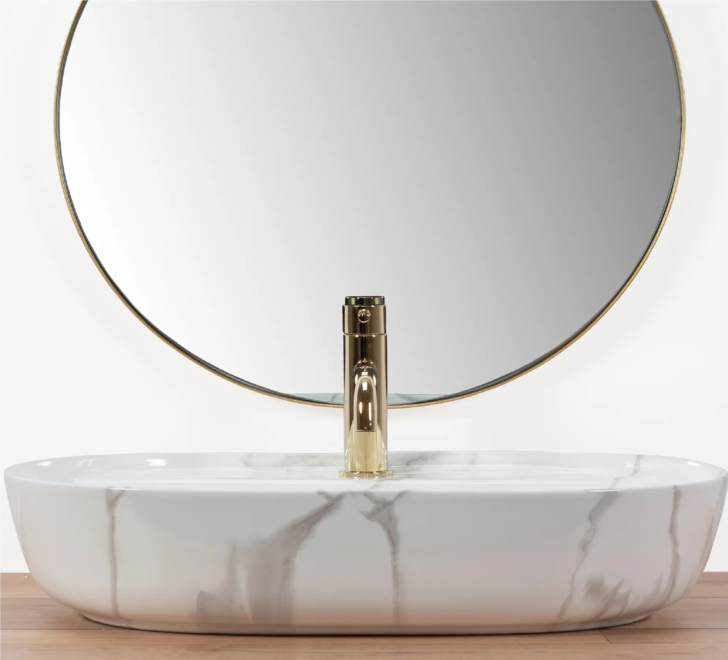 Rea Aura umywalka 60,5x40,5 cm owalna nablatowa szary/kamień REA-U8003 - Wysyłka w 24h