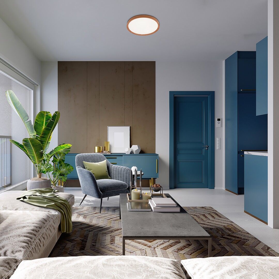 Rabalux Sherwood plafon 1x50W LED biały/buk 3500