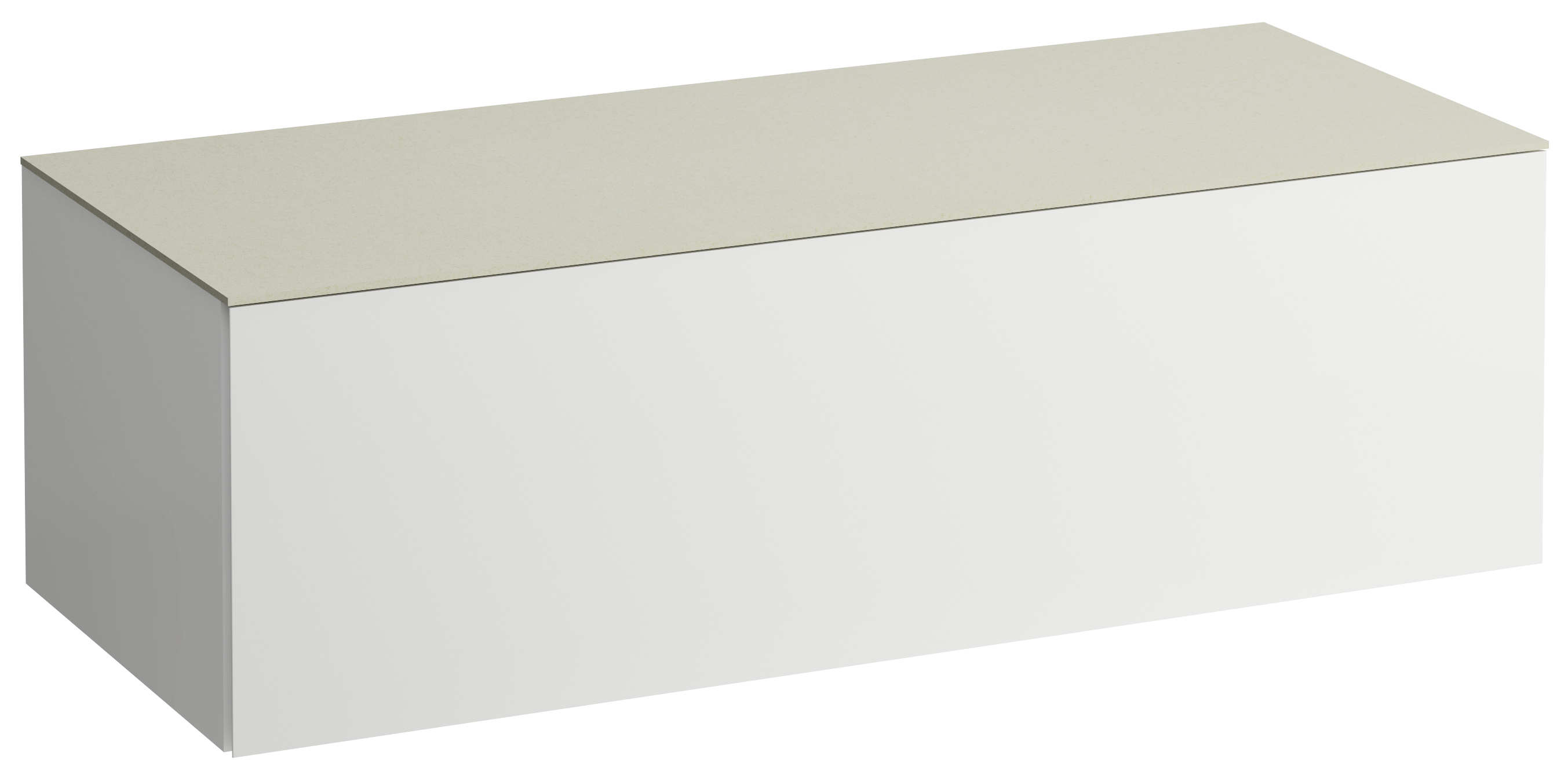 Laufen Il Bagno Alessi szafka 120 cm podumywalkowa wisząca z blatem biały mat H4313000972601