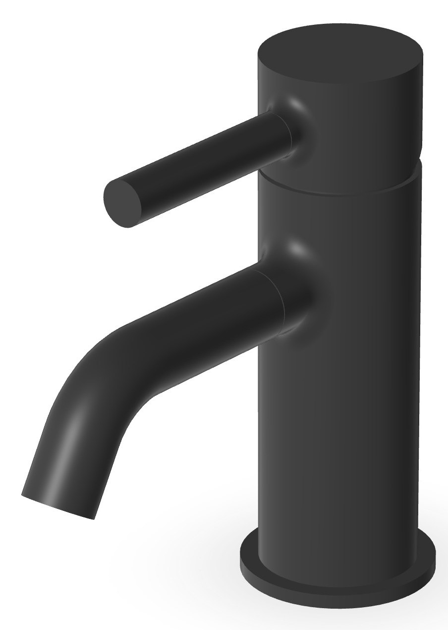 Zucchetti Pan bateria umywalkowa stojąca czarny mat ZP6242.N6