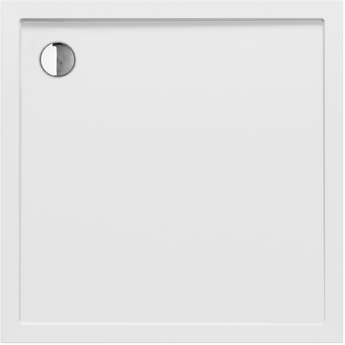 New Trendy New Cantare brodzik 100x100 cm kwadratowy biały B-0422