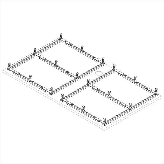 Sanplast stelaż do brodzika typ STS-079 194-E1419