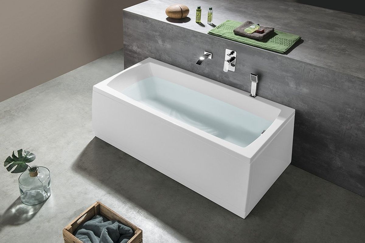 Polysan Lily wanna prostokątna 150x70 cm biała 72273