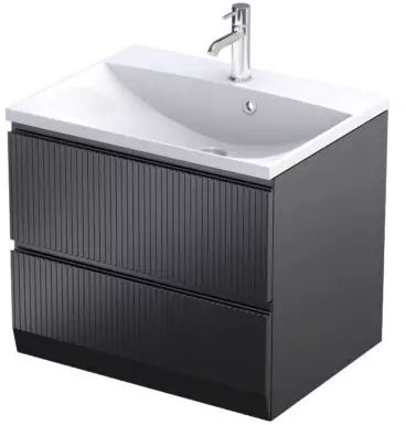 Oristo Brylant szafka 59,6x45,5x50 cm podumywalkowa wisząca czarna OR36-SD2S-60-8R