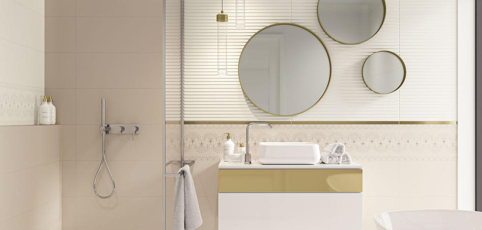 Paradyż Caya dekor ścienny 25x75 cm inserto B biały