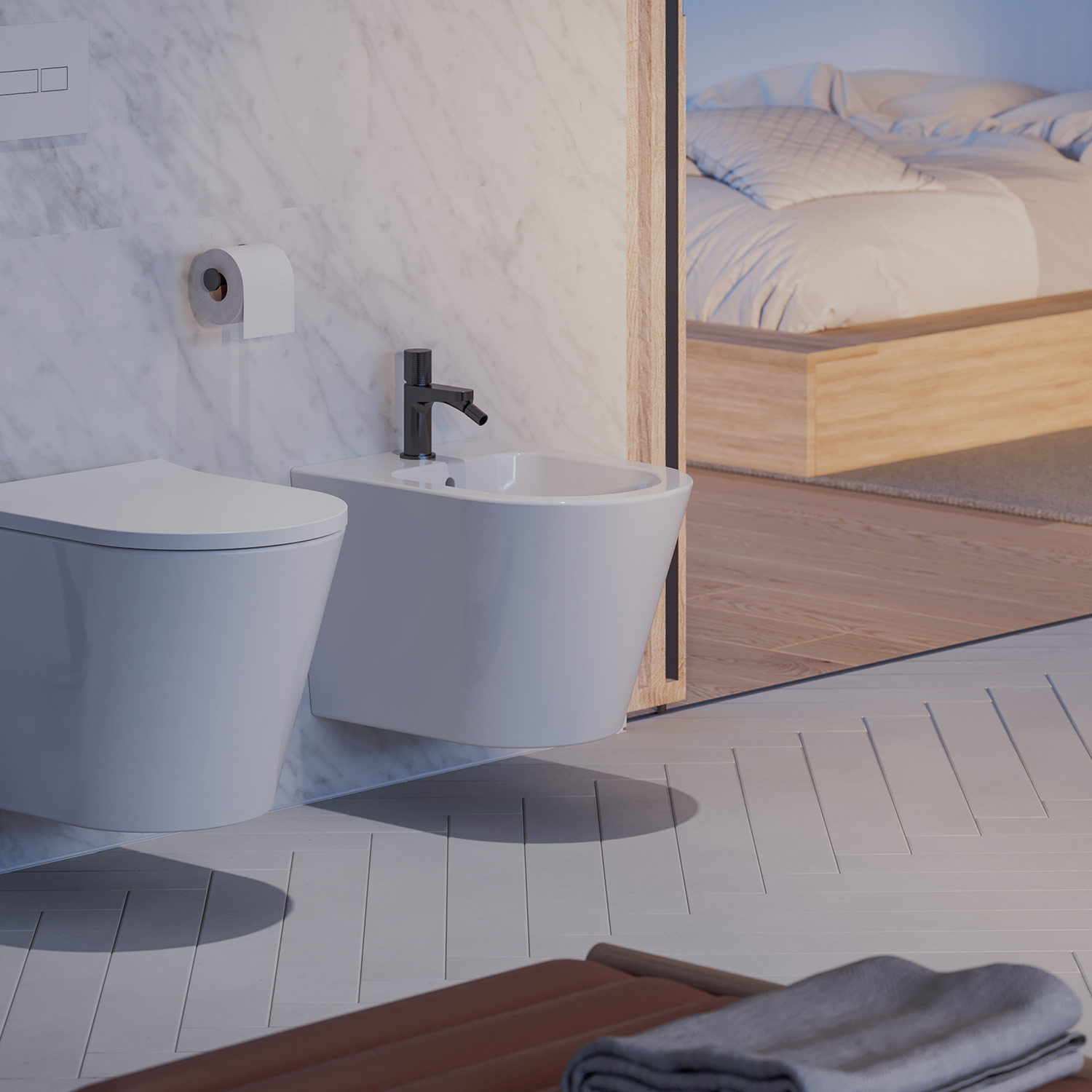 Omnires Contour bateria bidetowa stojąca CT8020AT - Wysyłka w 24h