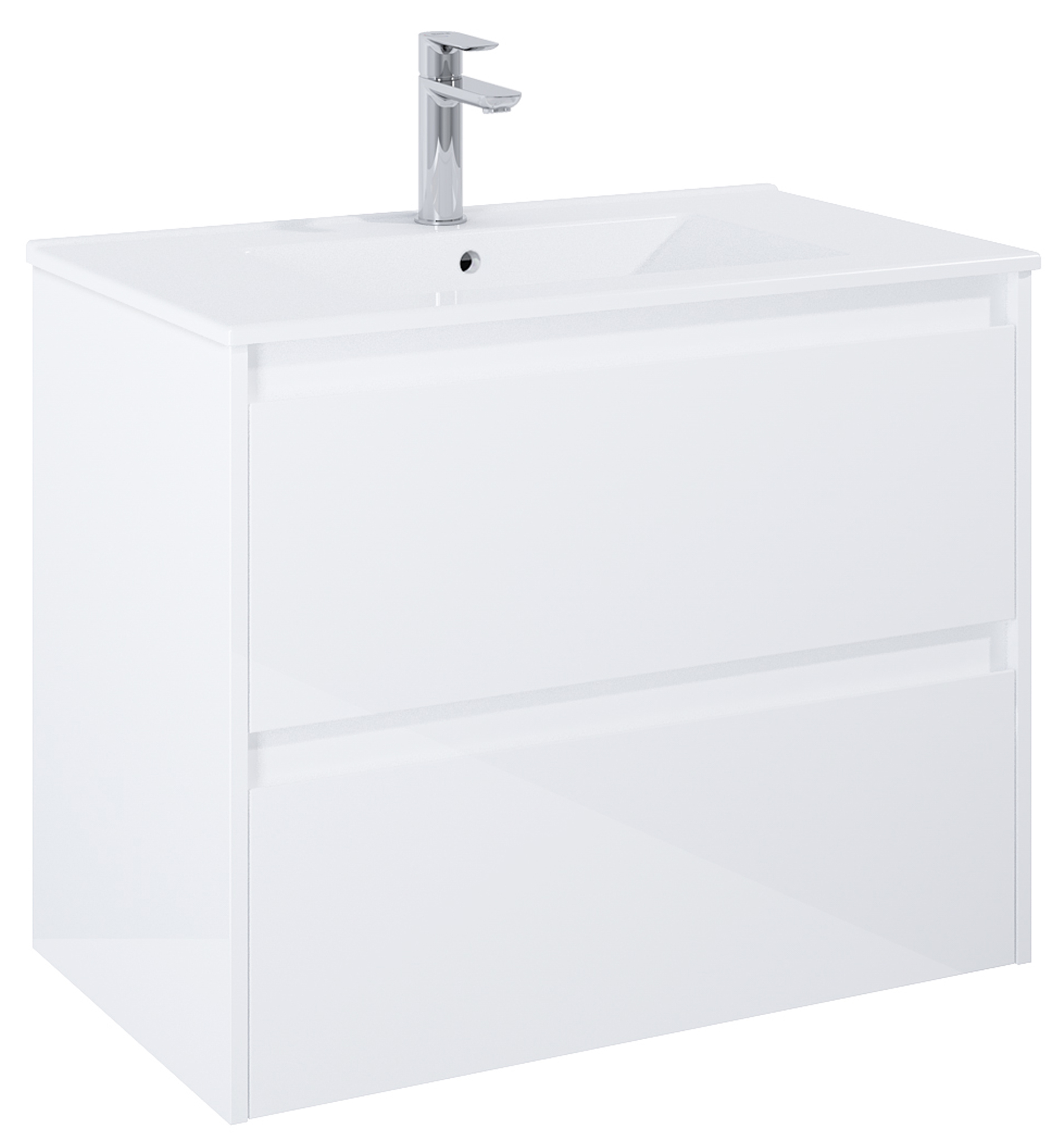 Roca Claudia szafka 80x45,6x63,5 cm podumywalkowa wisząca biały połysk A857795806