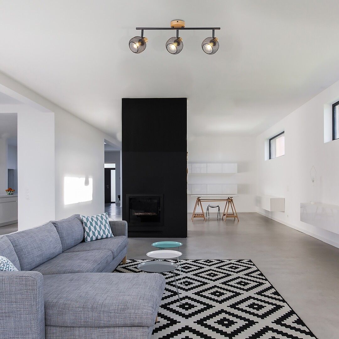 Rabalux Grendel lampa podsufitowa 3x40W czarny mat/buk 3129 - Wysyłka w 24h